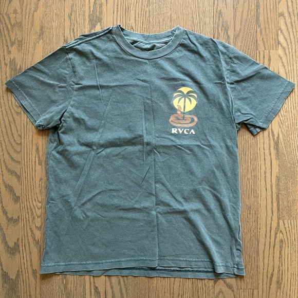 RVCA Surfer T-shirt - Blue - Small - Picture 1 of 2